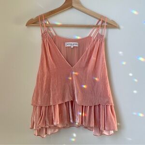 ✨HP✨ Apiece Apart Sandro Velvet Tiered Slip Top